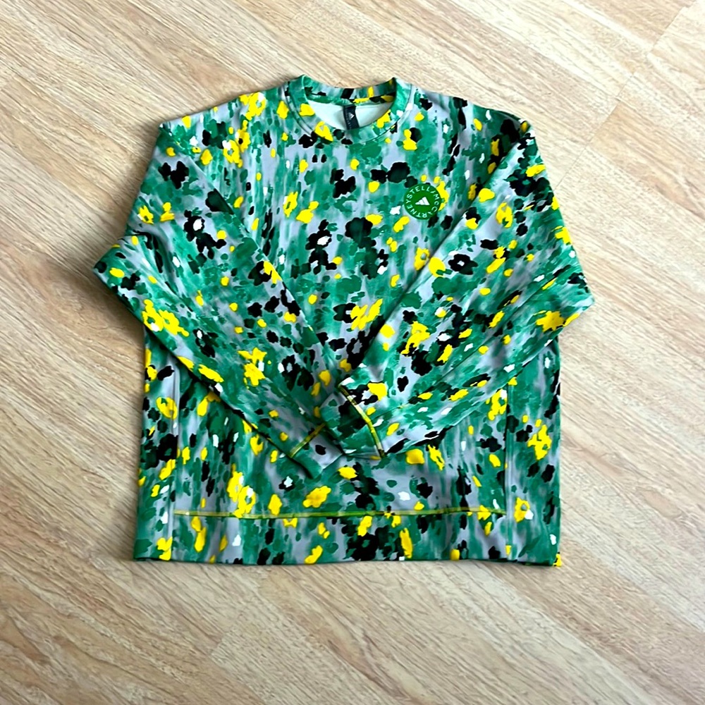 ADIDAS x Stella McCartney oversized floral print sweatshirt